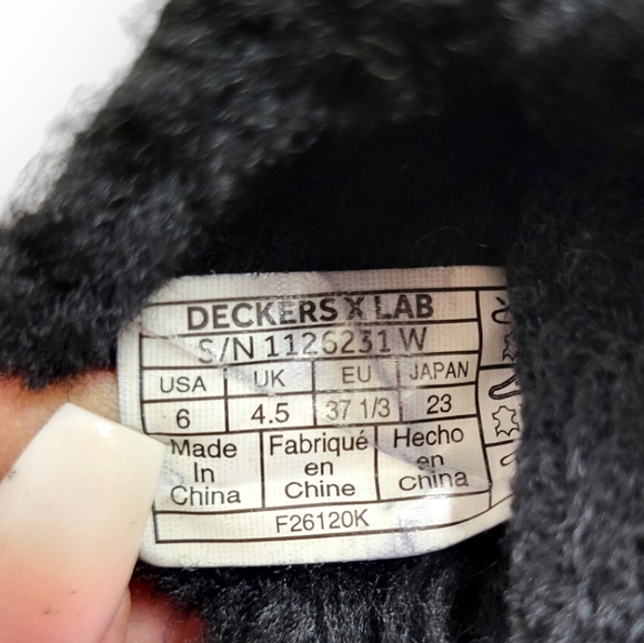 DECKERS X LAB Ko-Z Mule Black Slip-on size 6 - Picture 10 of 10